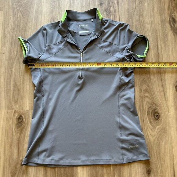 Annika by Cutter & Buck M Athletic Shirts Lot of 2 UPF 50+ DryTec Golf Tennis - Picture 4 of 16